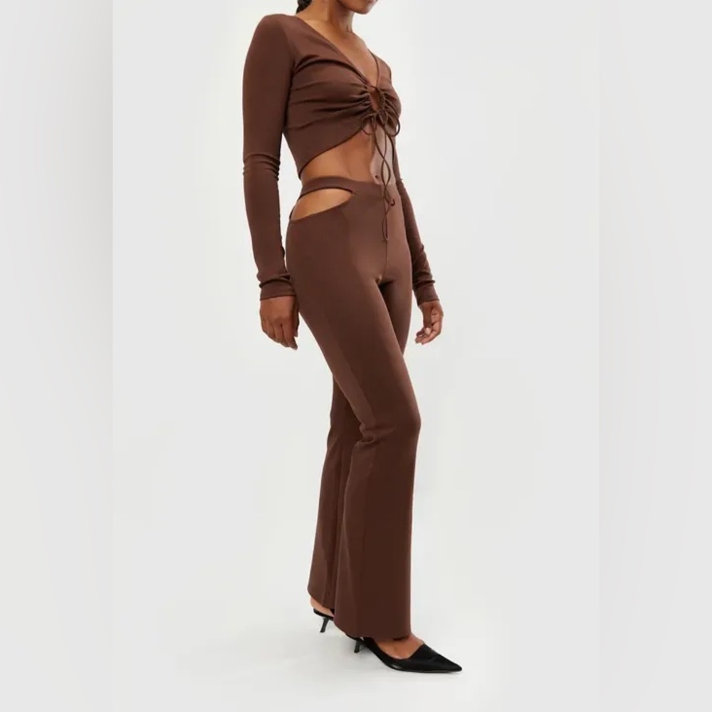 Oak + Fort Side Cut Out Pants